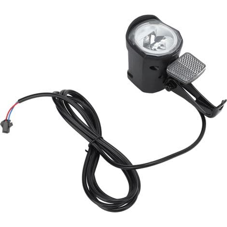 E-bike Headlight, 12V-72V LED Light, 2-Pin SM Connector, Durable ABS Construction, Powerful Illumination for E-bike