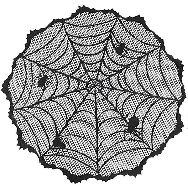 Halloween Dekorationssats Spindelnät Dukslöja Eldstadssjal 3D Fladdermus