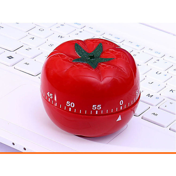 Kitchen Craft Mekanisk Opptrekkbar 60 Minutters Timer 360 Graders Roterende Tomatsformet Kjøkken Timer