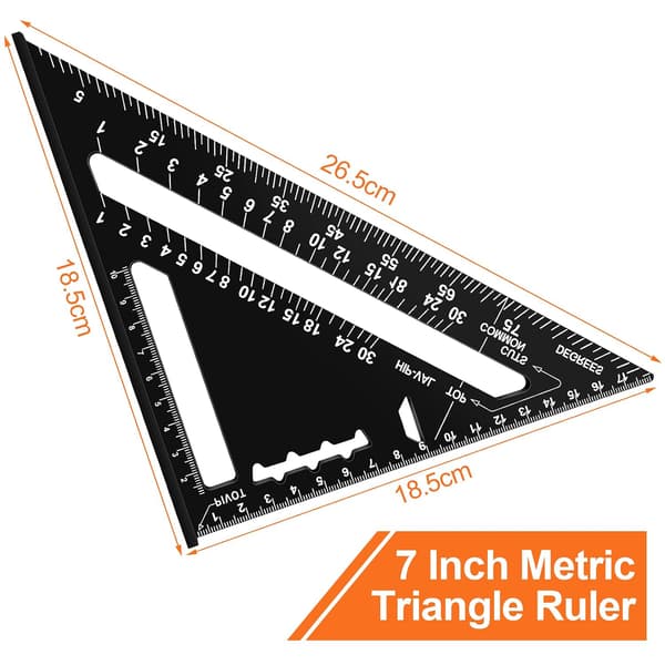 Carpenter's Square, High-Precision Measuring Tool, Scribing Tool for Carpenters, Roofers, Engineers, DIY Tool