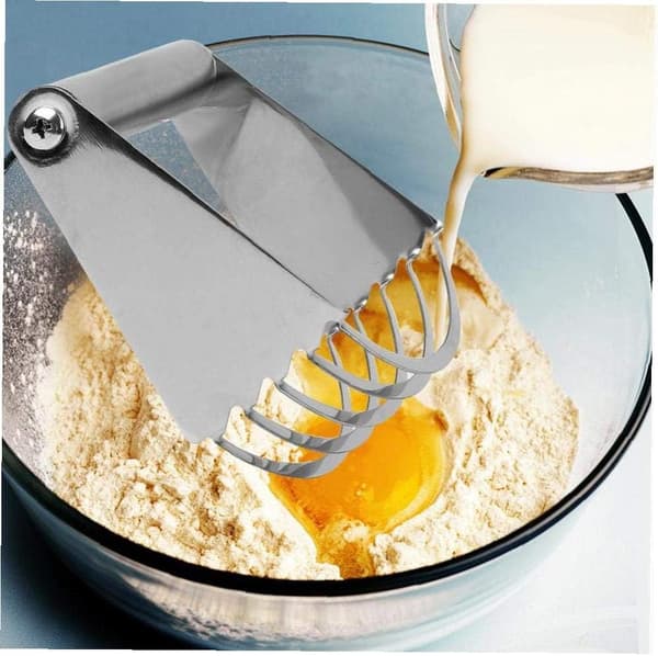 Kjøkken Rustfritt Stål Manuell Deigblander Tilbehør Baking Bakverk Blad Mel Mikser