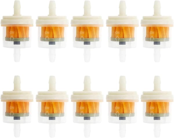 10-pack bränslefilter för gräsklippare mopedfilter