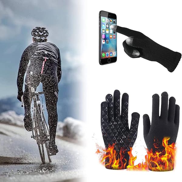 Touchscreen-handsker, opvarmede inderhandsker, cykelhandsker, løb