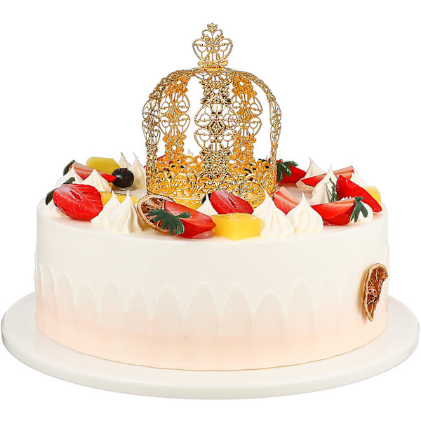 1 stk Bursdagskake Krone Dekorasjon Luksuriøs Kreativ Krone Kakedekorasjon For Bursdagsfest Festi