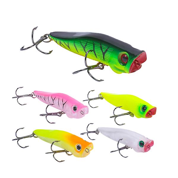 5 stk Fiske Soft Plastic Lokker Fiske Agnet Ferskvann Soft Plastic Fiske Lokker Hard Lokker Bass Fiske Lokker Bass Hard Agnet 7 * 0,7 * 0,7 cm 7*0.7*0.7cm