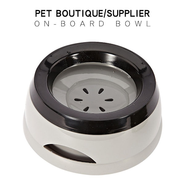 Beige Vandskål til Hunde på Farten 750ml, Lækagesikker Stænksikker Foder Skål Hunde Skåle Kæledyr Kat Skål