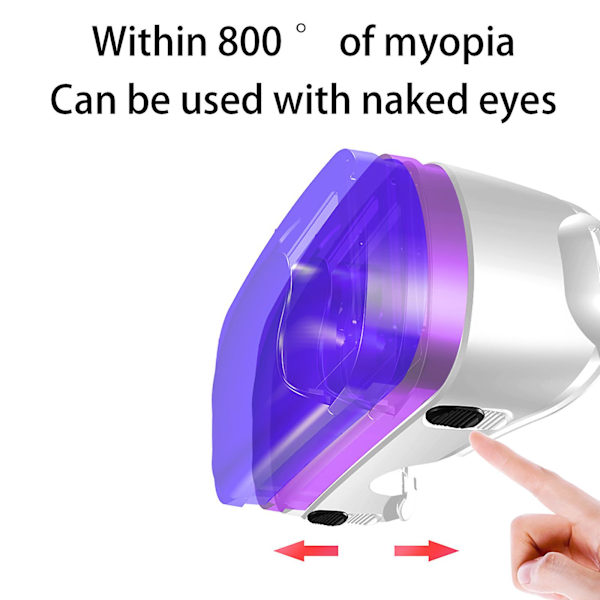 VR-lasit, erityisesti matkapuhelimille, 3D-elokuvalasit, sopivat nykyisille älypuhelimille, sininen