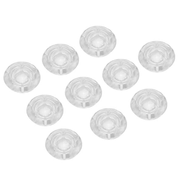 10-pack Clear Transparent Universal Guitar Effect Pedal Footswitch Topper