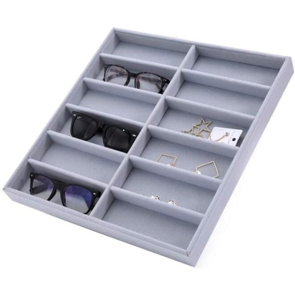 Briller Displayboks, Brilleorganisator Sorteringsboks, Solbriller Øyewear Oppbevaringsboks, Brille Oppbevaringsstativ Holder Beholder