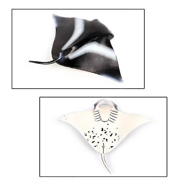 Simulert marint liv modell leketøy djevelfisk demonfisk manta ray fisk barneleketøy dekorasjon