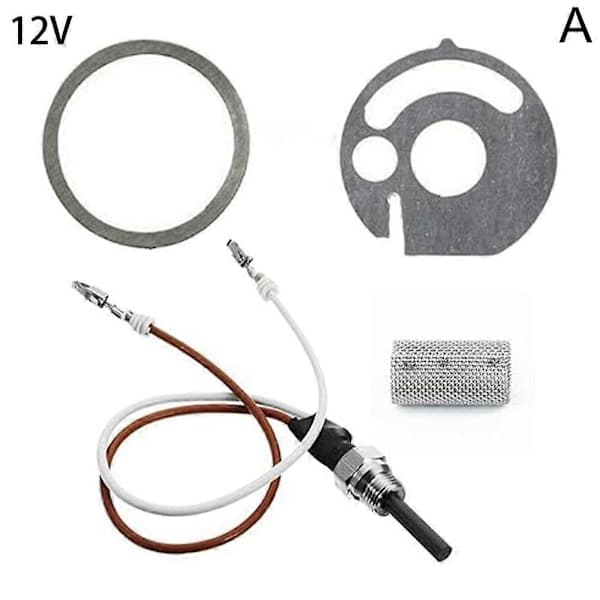12V Gløderør Keramisk Stift + Pakninger Til Eberspacher Hydronic D4WS, 5WZ, D5WS