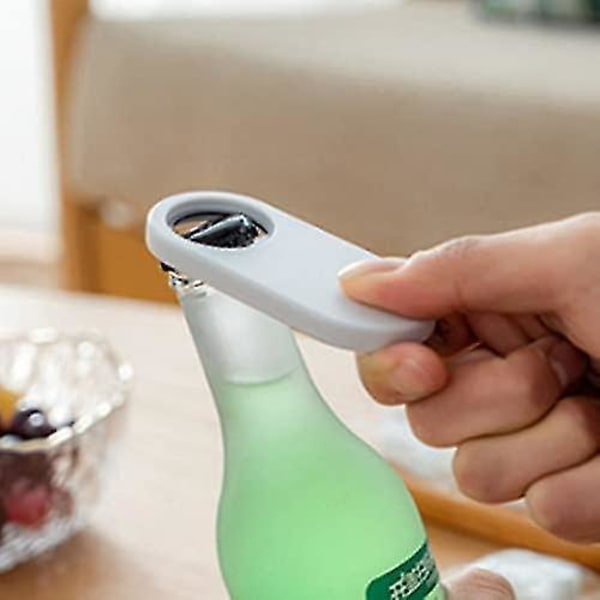 Flasköppnare Kylskåpsmagnet Hem Kök Bar Verktyg Vit 1-pack