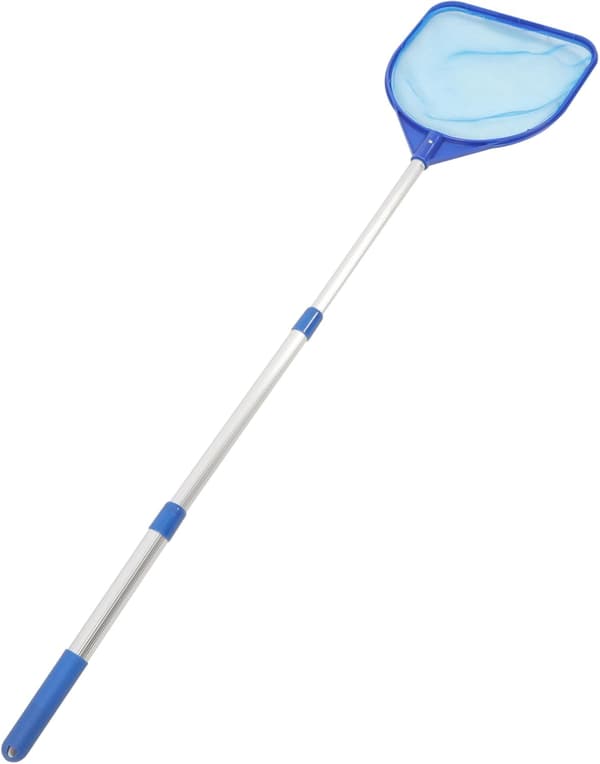 Pool Net 3-piece Extendable Leaf Skimmer Fishing Net No Tool