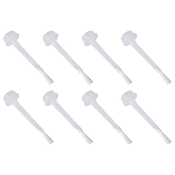 Nagellacksset för kvinnor, nagellacksborste, nagelkonstborste, dopppulverborste, vit, 5,5x1x1xcm