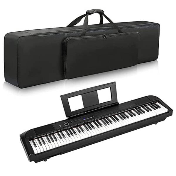 Case med 88 tangenter, 55,1"x18,6"x6,7" elektrisk keyboardväska Pianoväska med handtag och justerbara axelremmar Keybo