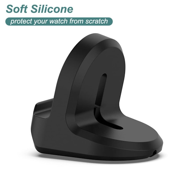 Opladerstativ til silikoneopladerstativ Dock Holder skridsikker base til Smart Watch Charge Charger Bracket Integreret