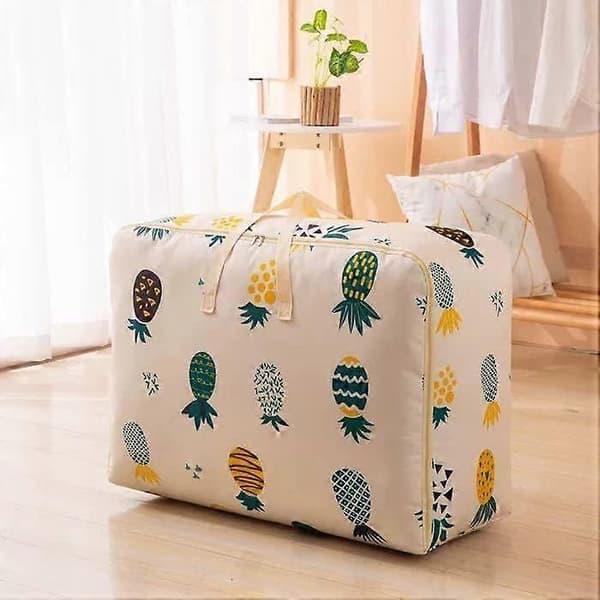 Large Storage Bags 84L Waterproof Durable Oxford Organizer Bags Moisture-proof and Dust-proof - Pineapple-proof Under Bed