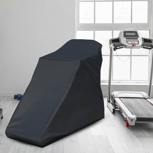 Treadmill Cover Waterproof Dustproof Running Machine Protector Exercise Equipment Treadmill Shield Easy to Use Black