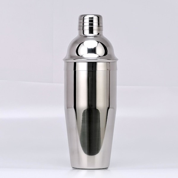 Cocktail Shaker Sæt med Akryl Stativ, 16-delt Sæt, gaver til mænd far bedstefar, rustfrit stål Barten Silver 16pcs