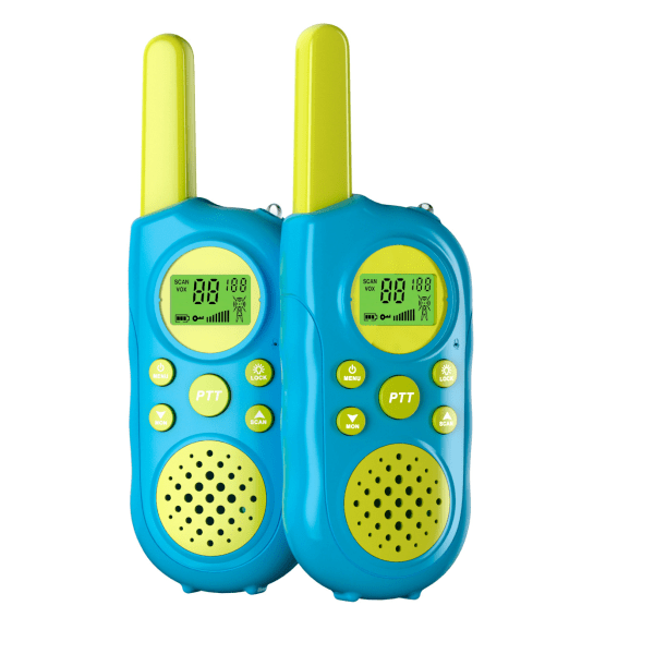 3-12 år gamla pojkar, flickor, walkie talkies för barn 22 kanaler 2-vägs radiopresenter Leksaker med bakgrundsbelyst LCD-ficklampa 3 Miles