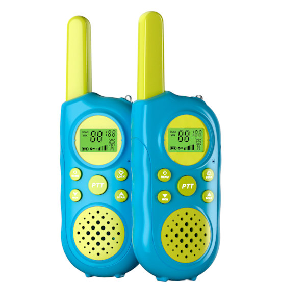 Walkie Talkies för Barn 3-12 År, 22 Kanaler 2-Vägs Radio Leksaker med Bakgrundsbelyst LCD-ficklampa 3 Mil