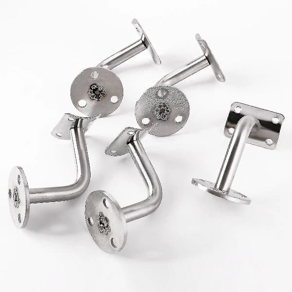 5-pack rostfria räckesstöd väggmonterade handledarfästen ballustrad trappräckeshållare Y-t