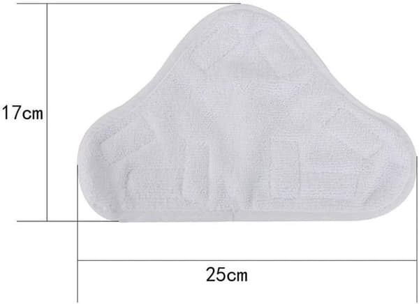 6 vaskbare mikrofiber-velcro-klude til dampmoppe, vaskbart betræk