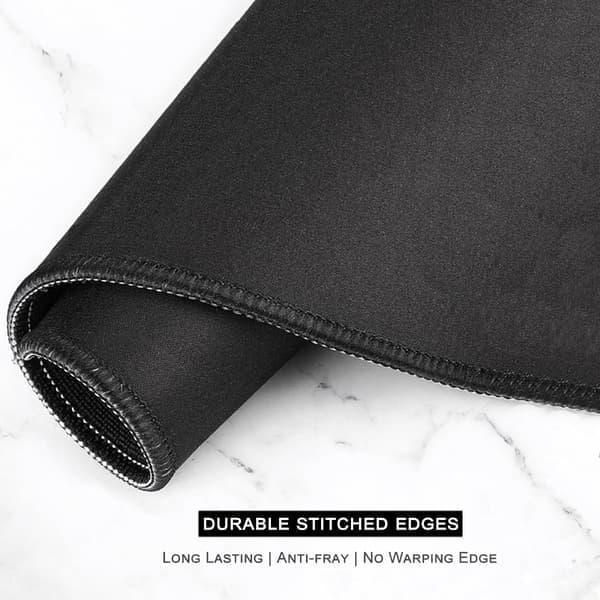 XXL Gaming Mouse Pad - Large Desk Mat with Thick Rubber, Stitched Edges for Full Desk Surface