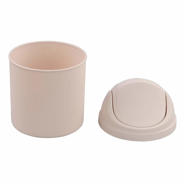Mini Skrivebords Søppelbøtte, Søppelbøtte med Lopp (Rosa)