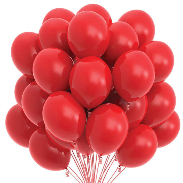 Røde ballonger Røde lateks festballonger Heliumkvalitet til bursdagsavslutning Babydusj Valentines Jul bryllup P