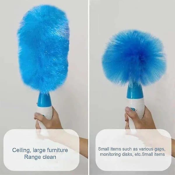 Electric Duster Rechargeable Dusting Brush Extendable Rotating Cleaning Tool