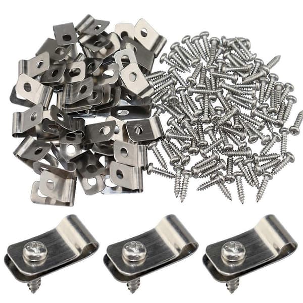 Stängseltrådsklämmor, 100-pack stängseltrådsklämmor