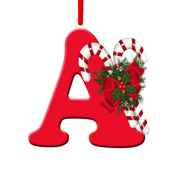 Christmas Decorations: 26 Alphabet Charms DIY Christmas Tree Ornaments Gift