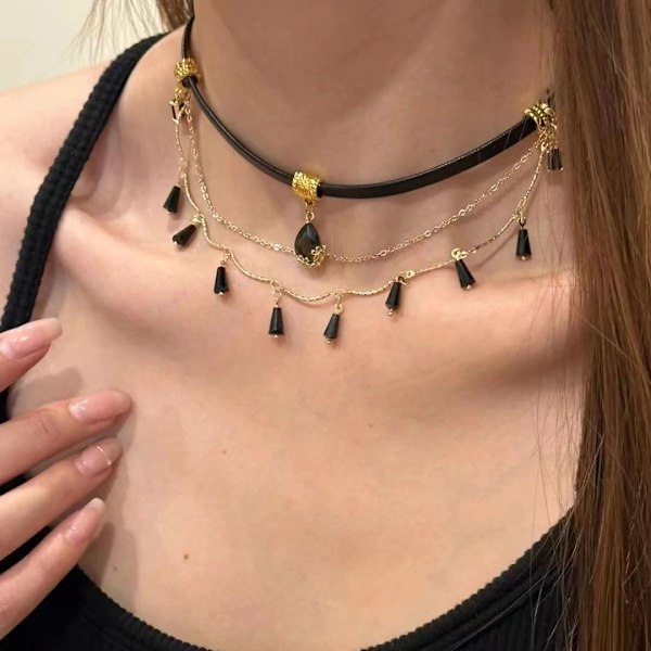 Sydänriipus Säädettävä Punainen Choker Klassikko Kaulukset Naisille ja Tytöille Sametti Choker Kaulakoru