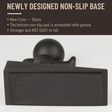 Cute, Aesthetic, and Sturdy Door Stops, Well-Designed to Effectively Hold Doors Open, 1 Piece, Black.