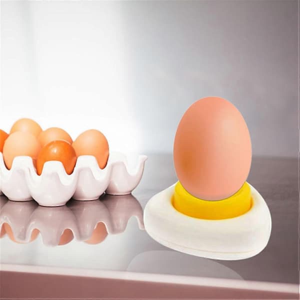 Eggskjærer Eggplukker, Eggplukker, Kyllingeggpunser, Eggseparator for Rå Egg med Lås, Halvautomatisk