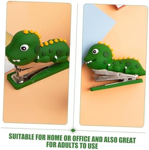 Mini Dinosaur Stapler, Stapling Tool, Silicone Dinosaur Ornament, Handmade Silicone Stapler, Decorative Stapler for Office