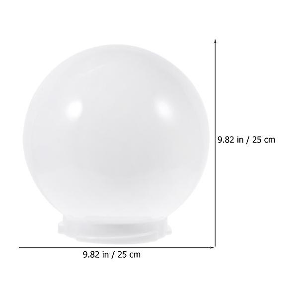 Væglampe Globe Lampshade Udskiftning Post Lampe Lampshade Til Udendørs Havehave Hvid 225X25X25CM
