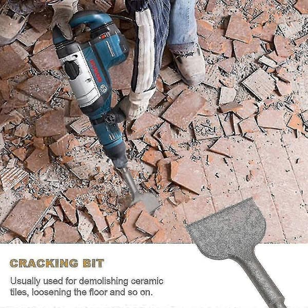 Tile Chisel, 165 mm X 75 mm High-Quality Extension Series, Bent Chisel For Ceramic And Floor Tiles