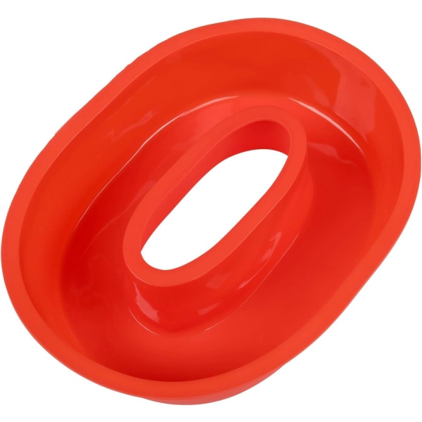 Kakeform, silikon, rød, unike silikonformnummer Former av spesifikke former for kakekakebakverk Nummer 0