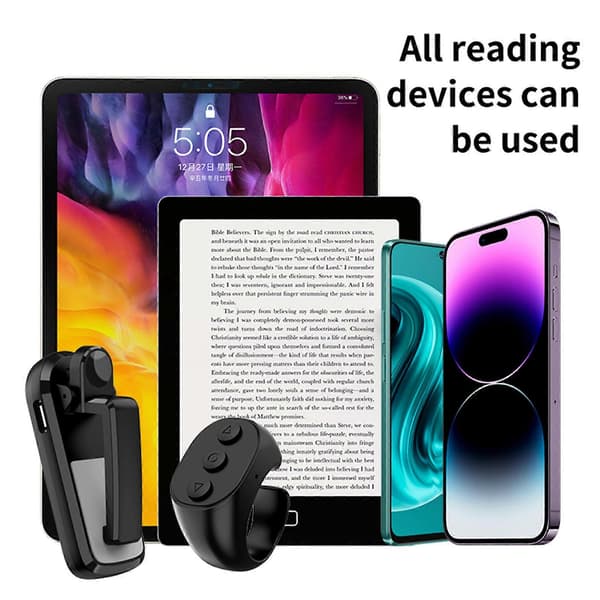 Remote Control Page Turner Clicker Page Turner for Mobile Tablet Reading Novel Camera Record Shutter pk pk pk