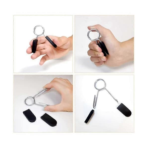 10-pack Dumbbell Clamps Compatible with Standard Dumbbells, Spring Lock Rings Compatible with Training, Strength Training