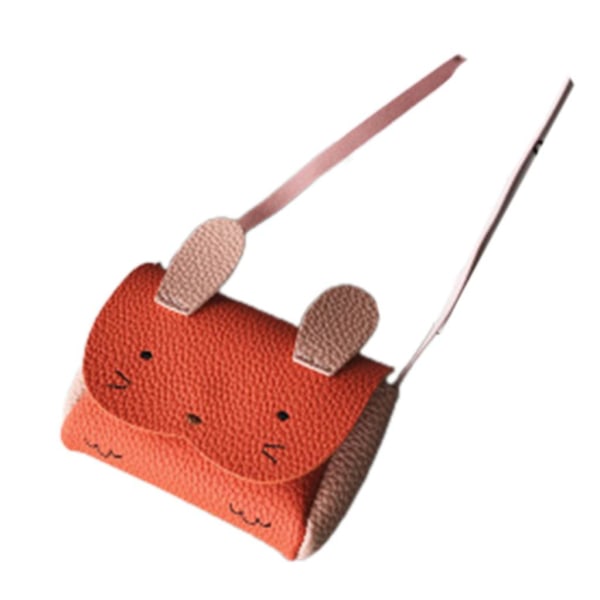 Pu-nahkaiset Crossbody-laukut lapsille Rabbit Messenger Bag Mini OlkalaukkuOranssi