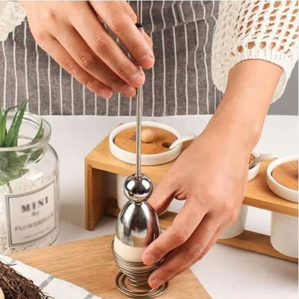 Egg Topper, Egg Cracker Topper Tightened with Durable Stainless Steel Screw