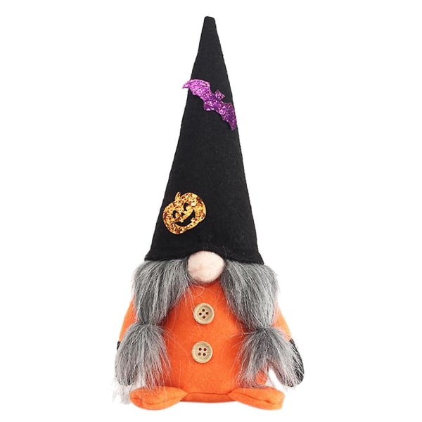 Halloween Wizard Hat Gnome Desktop Ornament Søt Alv Myk Dukke Hjem Skrivebord Håndverk Soverom Dekorasjon Stue Soverom