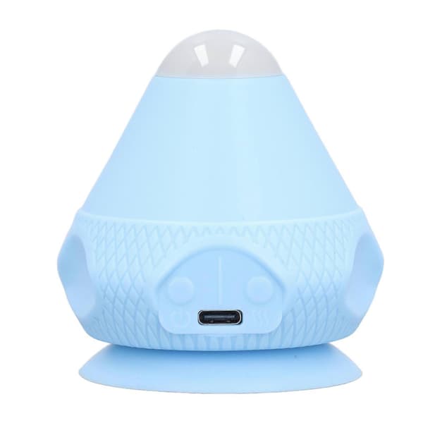 Mountable Massage Ball Suction Cup Wall Massager Vibration Heated Back Massager for Trigger Points Deep Tissue Neck Fascia Relaxation Blue