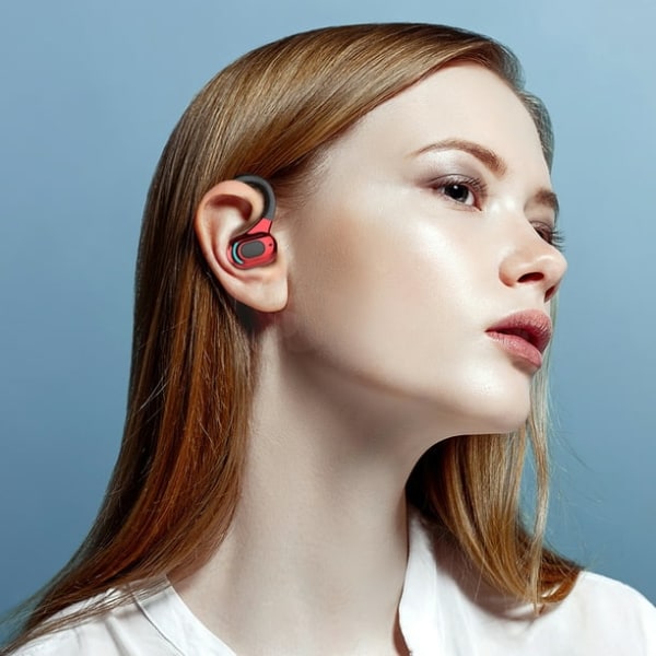 Enkla hörlurar öronkrokar bluetooth headset hörlurar för körning