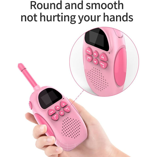 Walkie Talkies för Barn Leksaker Mini Sändare Leksak Walkie Talkies Radio Intercom för Små Händer för Barn (Rosa och Blå)