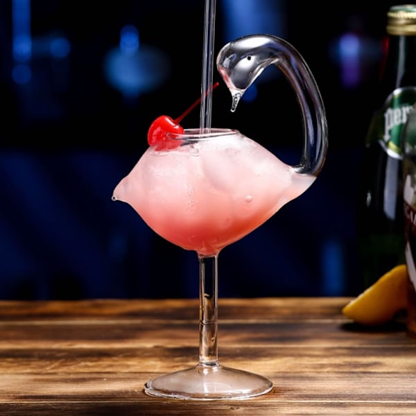 Cocktailglas - Svan Glas 17 cl Kreativa Dricksglas Bröllopspresent för Juice, Martini, tequila, margarita