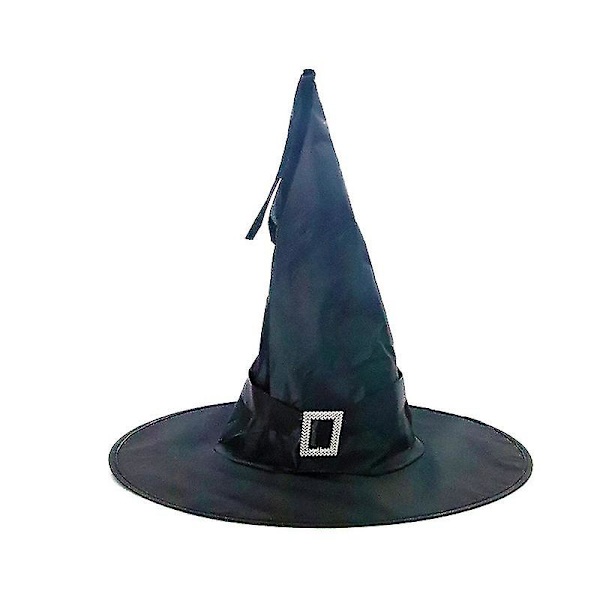 Halloween-hatt Partydekoration Rekvisita LED-ljus Häxhatt Magiker Häxhatt Inte lysande svart